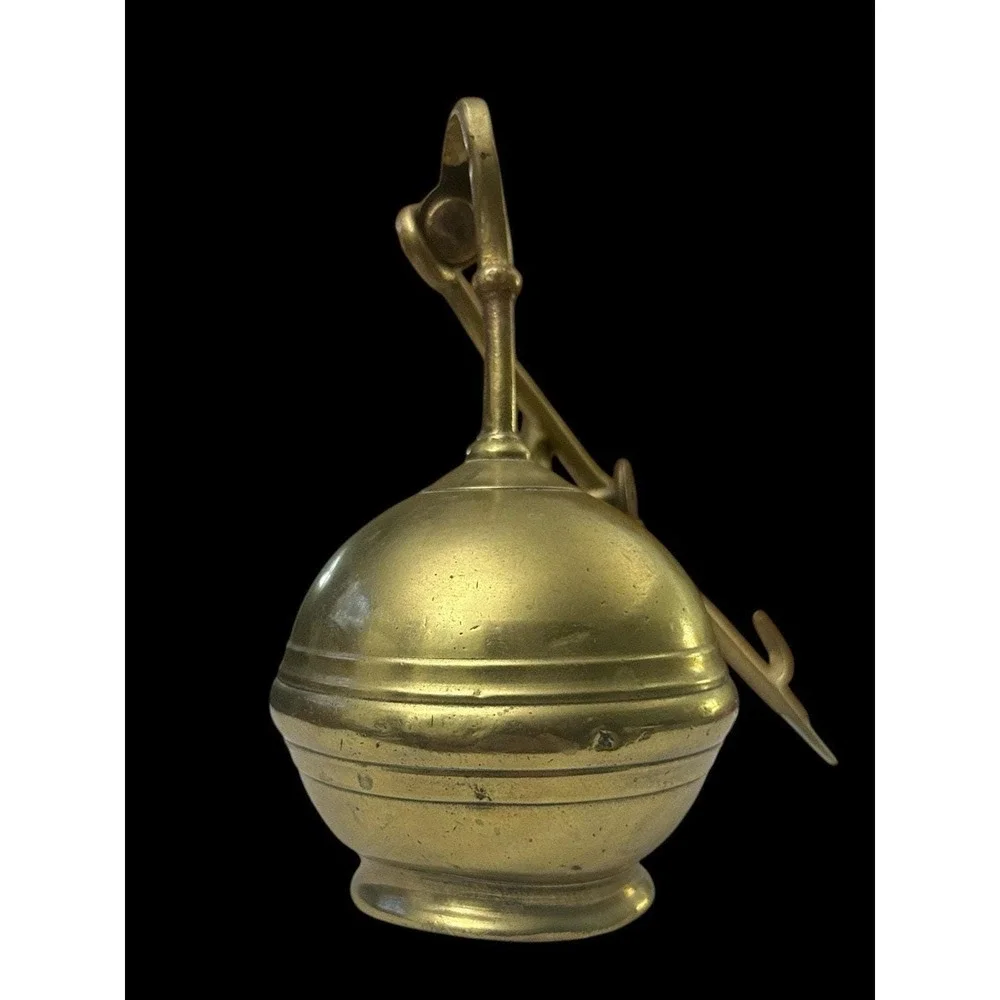 Antique 19th Century French Brass Utility Workshop/Apothecary Torch Lamp